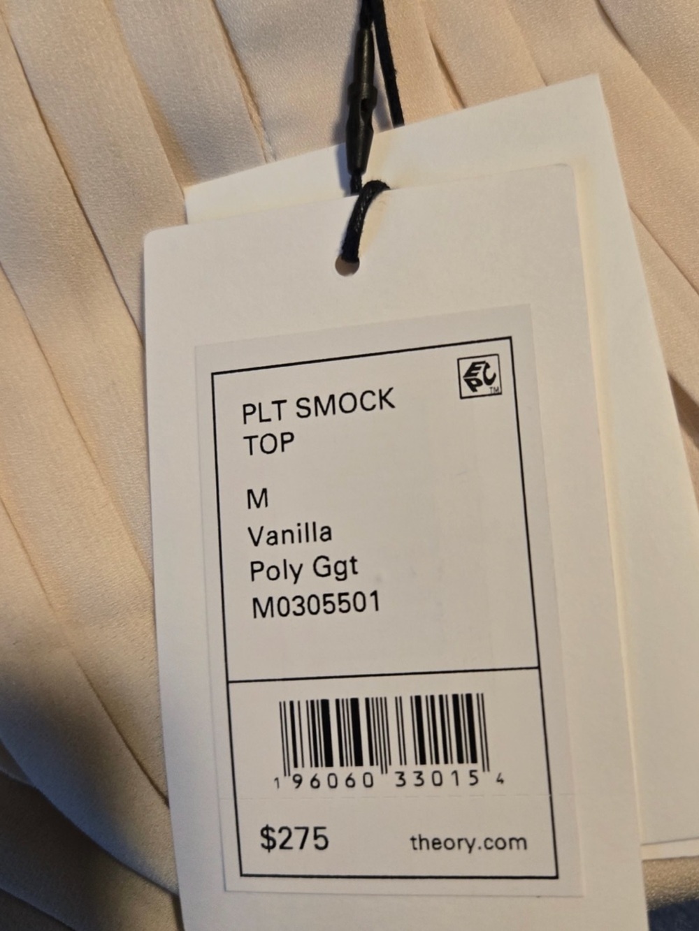 Theory Pleated Sleeveless smock top - Picture 4 of 4